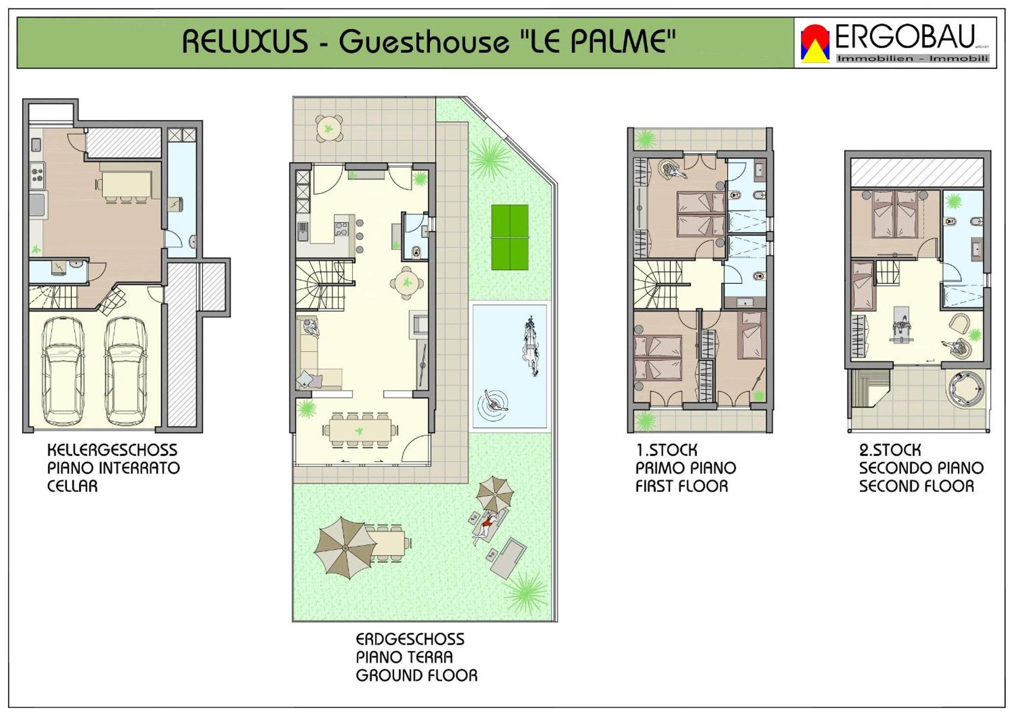 Guesthouse Le Palme Postal / Burgstall Екстериор снимка